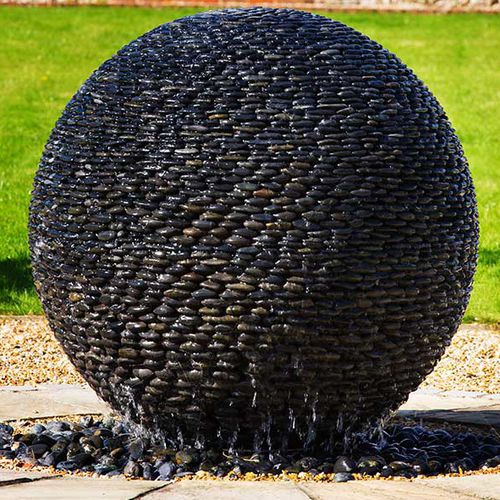Fuente de jardín - DARK PLANET - DAVID HARBER - de piedra / contemporánea