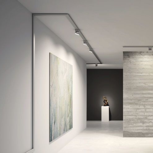 Iluminación sobre riel LED - NEUTRA - Letroh - rectangular / de metal