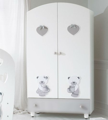 Armario contemporáneo - BON BON - Baby Expert - de madera / con puertas batientes / para niños