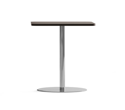 Mesa bistró contemporánea - MCF - ARTE & D SRL - de acero cromado / de melamina / redonda