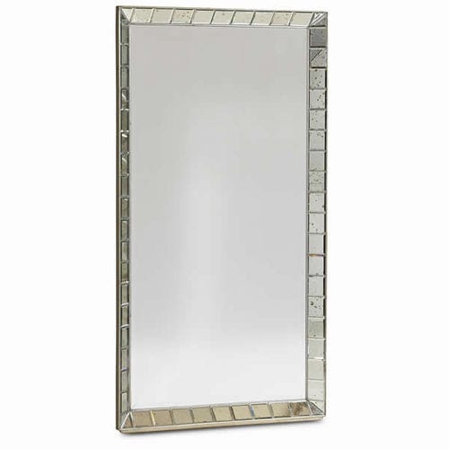 Espejo de pie - ON THE WALL - CARACOLE - clásico / rectangular / gris