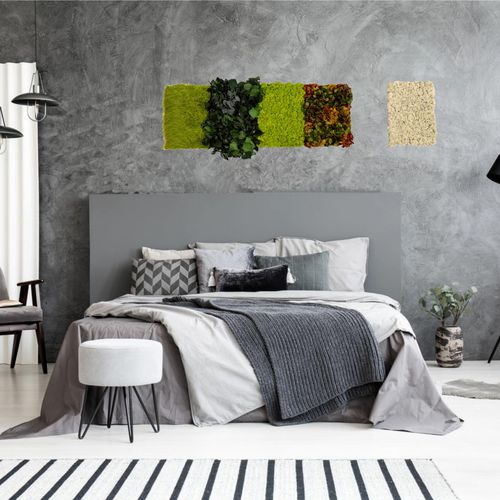 Marco vegetal estabilizado - POCHER - LinfaDecor - con motivos de flores / de interior / de panel modular