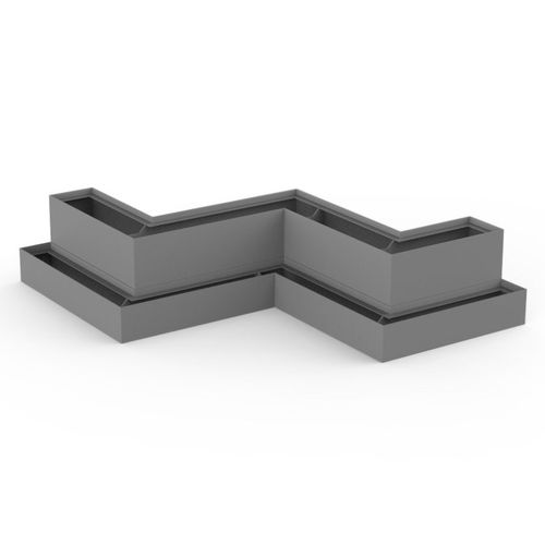Jardinera de acero inoxidable - TWO TIER - PLANTERWORX - de aluminio / de acero COR-TEN® / modular