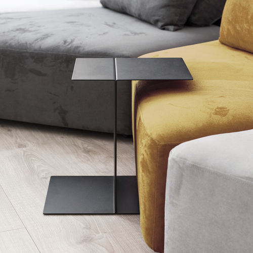 Mesita auxiliar contemporánea - TWIN - 3S design - de acero con revestimiento en polvo / con base de acero / rectangular