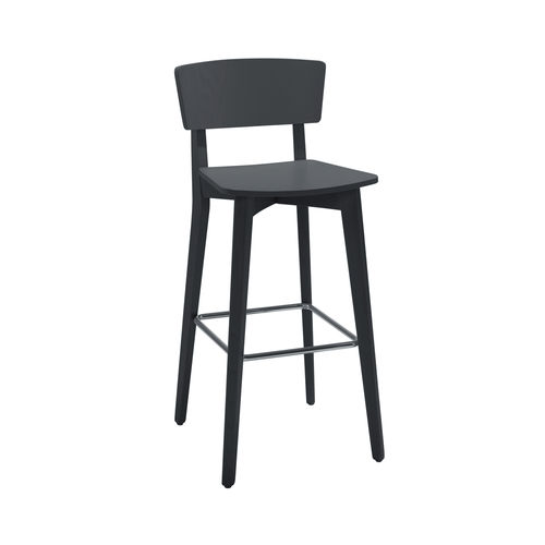 Silla de bar contemporánea - HELLEN SG01S - New Life Contract - de interior / de haya / de contrachapado