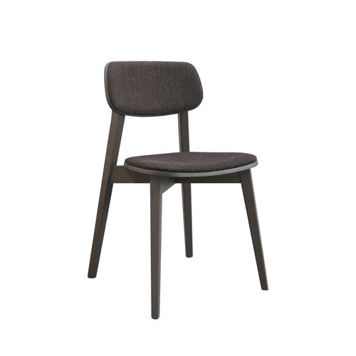 Silla contemporánea - HELLEN OVAL ONE SE03 - New Life Contract - de interior / de tejido / de cuero