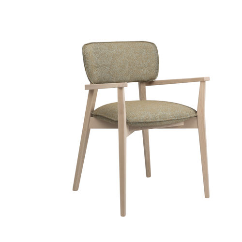 Silla contemporánea - HELLEN PO - New Life Contract - de interior / de tejido / de cuero