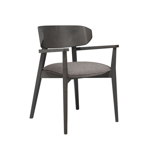 Silla contemporánea - HELLEN PLUS PO - New Life Contract - de interior / de tejido / de cuero