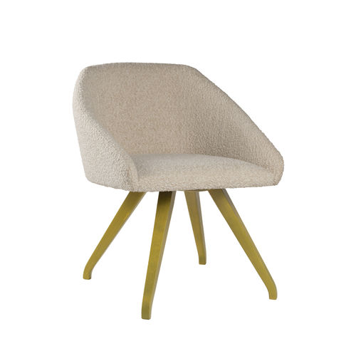 Silla contemporánea - TATI SE01 - New Life Contract - de interior / de cuero / de tejido