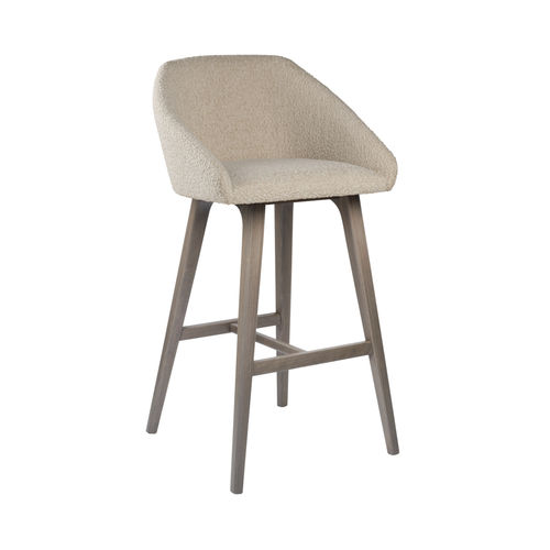 Silla de bar contemporánea - TATI SG01 - New Life Contract - de interior / de cuero / de tejido