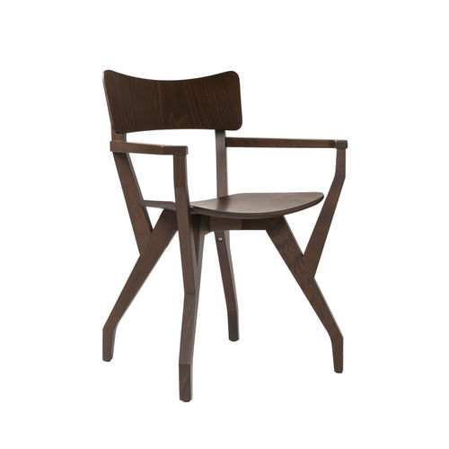 Silla contemporánea - MARTINA SB01 - New Life Contract - de interior / de madera maciza / de contrachapado