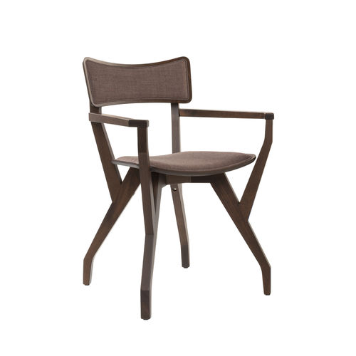 Silla contemporánea - MARTINA SB03 - New Life Contract - de interior / de cuero / de tejido