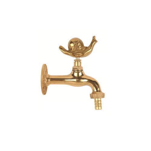 Grifo de fuente para beber - CHIOCCIOLALUMACA - MORELLI S.A.S. - de pared / de latón / de exterior