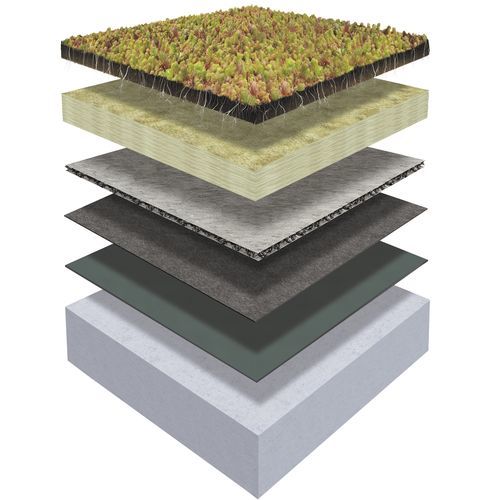 Sistema de cubierta vegetal para tejado extensivo - Premium and Standard AIR - Urbanscape - para cubierta plana / para cubierta inclinada / para cubierta plana