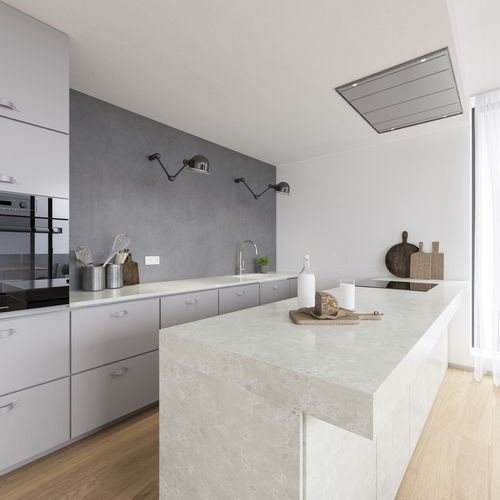 Encimera de piedra reconstituida - NOBLE OLYMPOS MIST - Technistone a.s. - para cocina / pulida / antimanchas