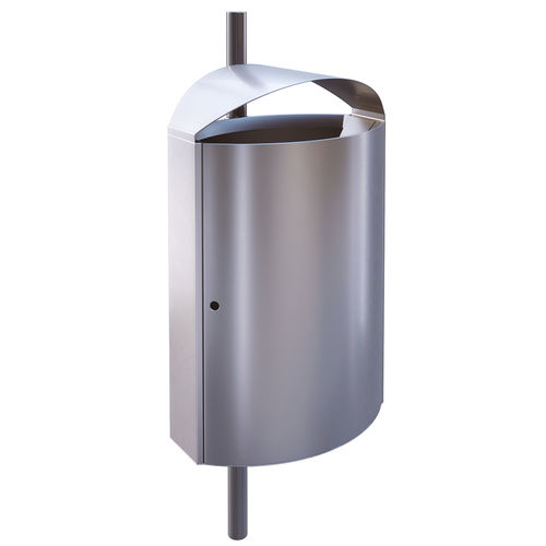 Cubo de basura público - 60131 - AUWEKO GmbH - de pared / suspendido / de acero inoxidable