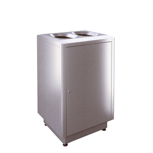 Cubo de basura higiénico - S200 - AUWEKO GmbH - de acero inoxidable / de acero inoxidable cepillado / de reciclaje
