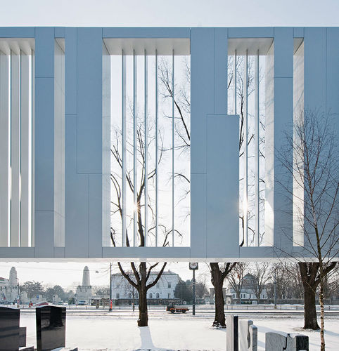 Revestimiento de fachada de paneles - FUNERAL HOME - WIEN - ALUCOBOND - de aluminio / de composite / de ajuste