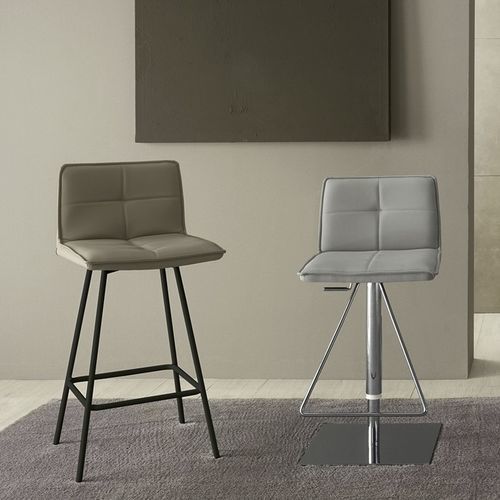 Silla de bar contemporánea - BOLT - ZAMAGNA ITALIA - de interior / de tejido / de cuero artificial