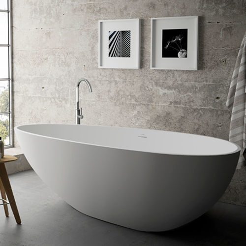 Bañera ovalada - B11610 - Munk Building Materials Co., Ltd. - independiente / para vivienda / de mineral compuesto