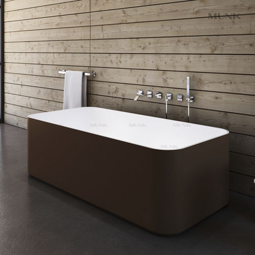 Bañera independiente - B117W1 - Munk Building Materials Co., Ltd. - para vivienda / de mineral compuesto / de fibra acrílica