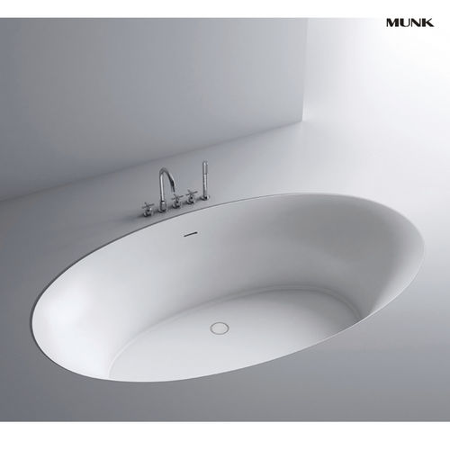 Bañera ovalada - B11816 - Munk Building Materials Co., Ltd. - para vivienda / de mineral compuesto / de fibra acrílica
