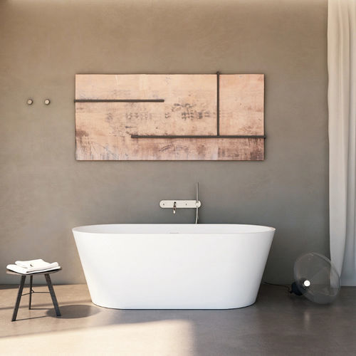 Bañera ovalada - B11505 - Munk Building Materials Co., Ltd. - independiente / para vivienda / de mineral compuesto