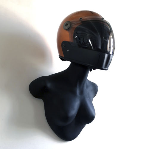 Portacasco de loza - MATT BLACK BESSIE - FRANCOLLECTION - de pared / hecho a mano