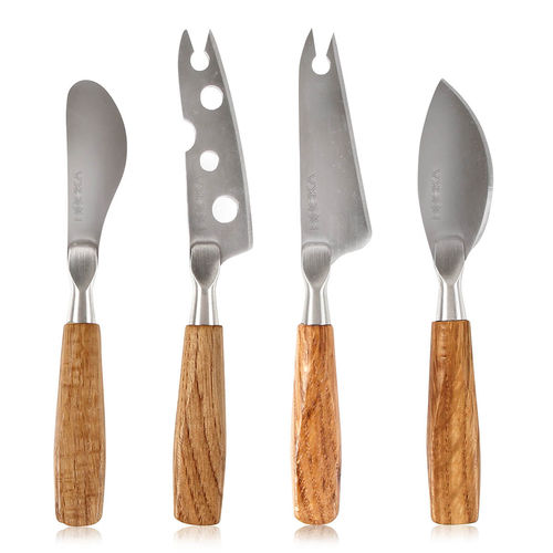 Cuchillo para queso con mango de madera - Mini Oslo - Boska - con hoja de acero inoxidable