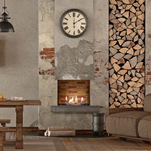 Chimenea de gas - S - Xaralyn - contemporánea / hogar abierto / empotrable