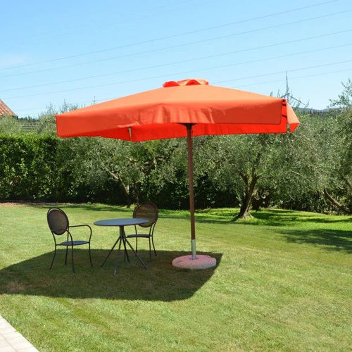 Sombrilla cuadrada - Corallo Glamour - Eredi di Pozza, IL PARCO - rectangular / central / de metal