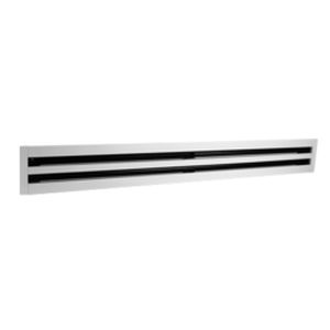 Difusor de aire de techo - LDS / LDS-B / LDS-O - ALNOR Systemy Wentylacji Sp. z o.o. - lineal / con abertura