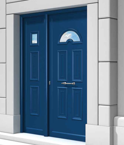 Puerta de entrada - Ε2000 SERIES - ALUMINCO - de aluminio / abatible