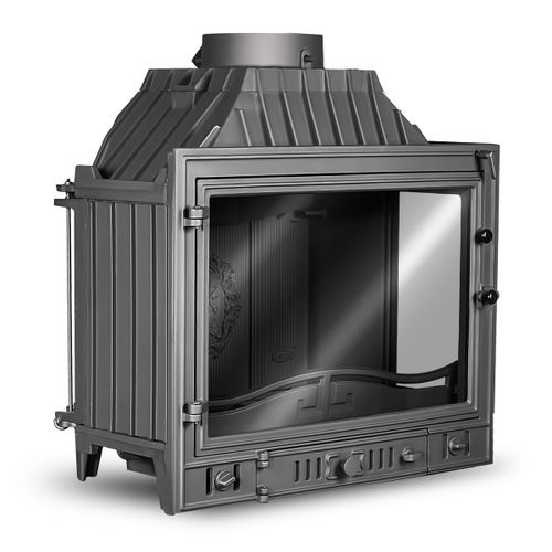 Chimenea insertable de esquina - W4 PB - kawmet - de leña / de