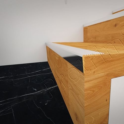Mamperlán de aluminio anodizado - PRO-STAIR BASIC - Protrim Building Systems - aleación de aluminio / antideslizante