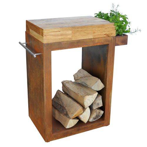 Encimera de madera - SMALL - ARTISS DESIGN - de acero / para cocina