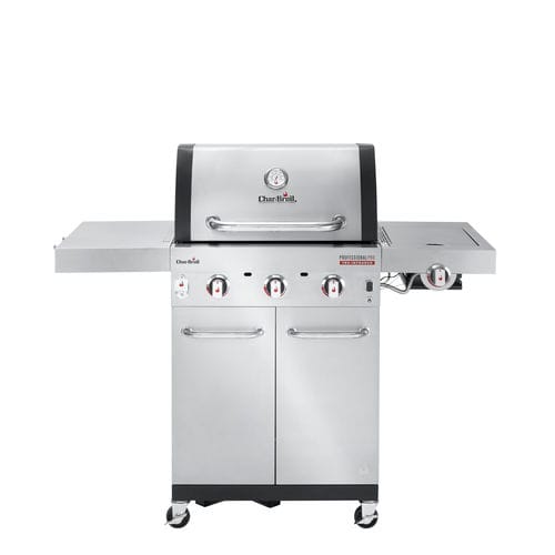 Barbacoa de gas - PROFESSIONAL PRO S 3 - CHARBROIL - con ruedas / de hierro fundido / acero inoxidable