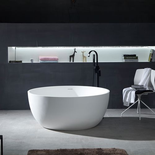 Bañera redonda - YL6063 - FOSHAN ARTLAND SANITARY WARE CO.LTd. - independiente / de resina mineral / de Corian®