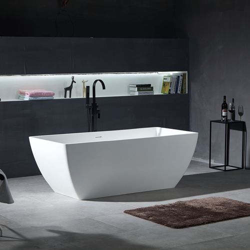 Bañera independiente - YL6081 - FOSHAN ARTLAND SANITARY WARE CO.LTd. - de resina mineral / de mineral compuesto / de composite