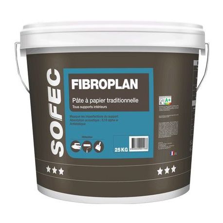 Enlucido decorativo - FIBROPLAN - Sofec - de acabado / para deshumidificación / de interior