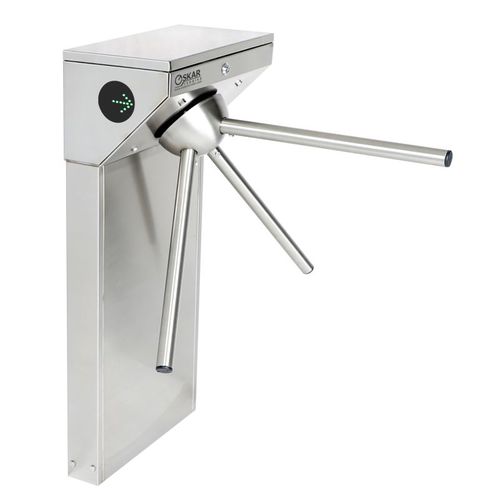 Torniquete trípode - OTT 131 G - Oskar Turnstiles System - para control de acceso / acero inoxidable / para edificio público