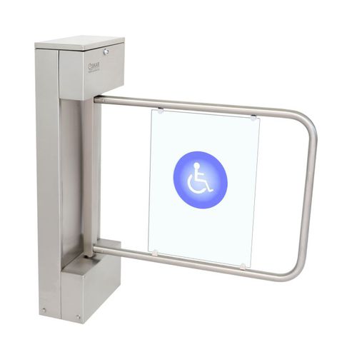 Torniquete de media altura - OVT 122 MG - Oskar Turnstiles System - para control de acceso / acero inoxidable / para edificio público