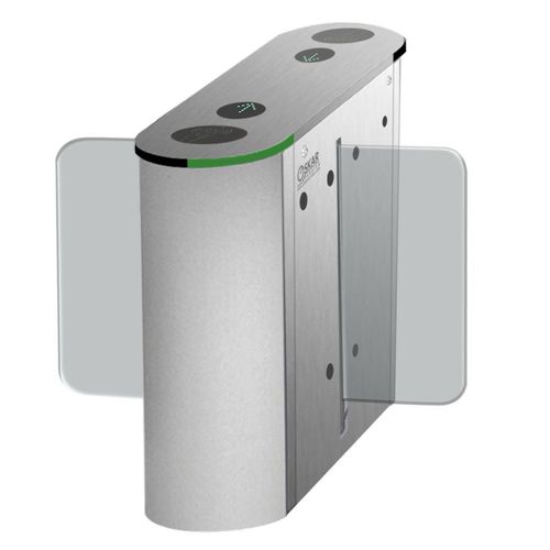 Torniquete de media altura - HCT 670 D - Oskar Turnstiles System - para control de acceso / acero inoxidable / para edificio público