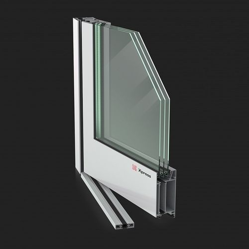 Puerta de entrada - XPRESS MAXI - REALIT - aluminio / abatible