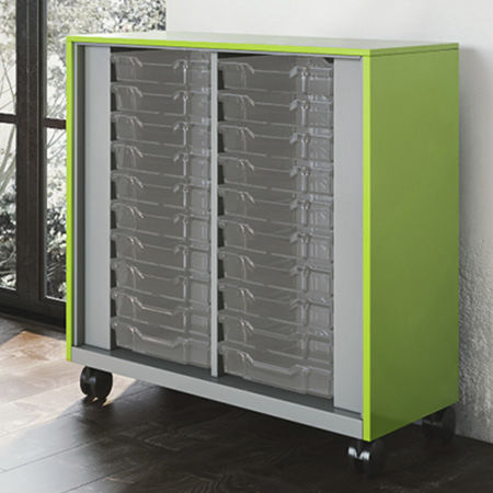 Armario de almacenamiento móvil - MMS60T - Allied - con ruedas / con