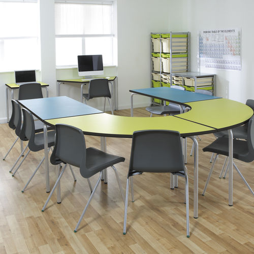 Mesa para la enseñanza contemporánea - EQUATION™ - metalliform - de MDF / con base metálica / rectangular