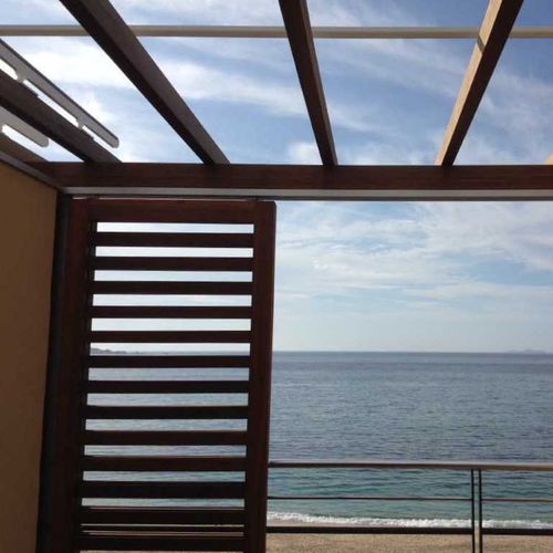 Persiana exterior - STRADA - Beach Concept - abatible / corredera / de lamas