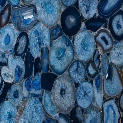 Placa de piedra de piedra semipreciosa - AGATE BLU - GIOVANNOZZI MARMI S.R.L. - para cuarto de baño / para muro / pulida
