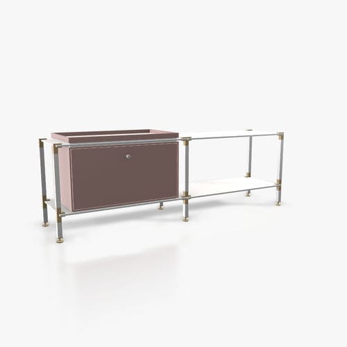 Aparador contemporáneo - L.2.750.1.1.AZ.TA.1 - tRACK by Kesseböhmer GmbH - de chapa de madera / de MDF lacado / de acero con revestimiento en polvo