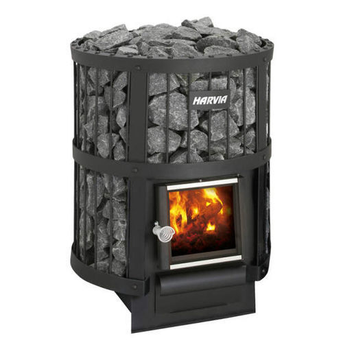 Calentador de sauna de leña - Harvia Legend 150 - Fire Ice Systemtec Georg Zelger e.K. - 10 kW...20 kW / de suelo / de acero